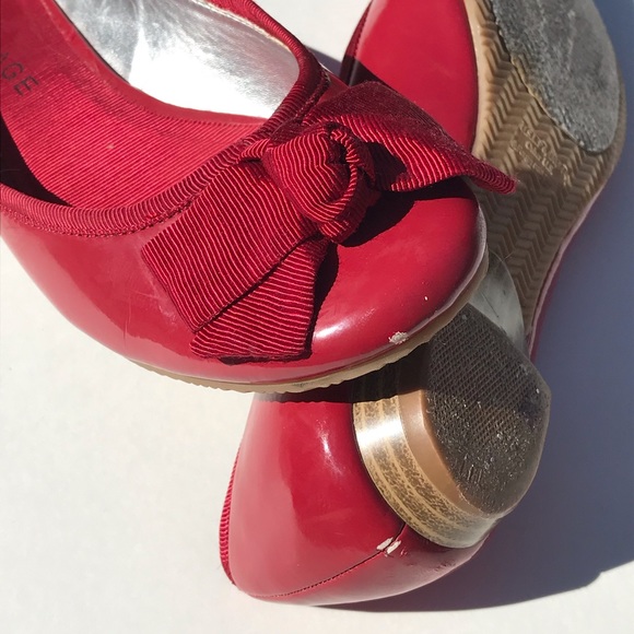 Rampage “Princess 2” Faux Patent Bow Ballet Flat - Picture 5 of 6